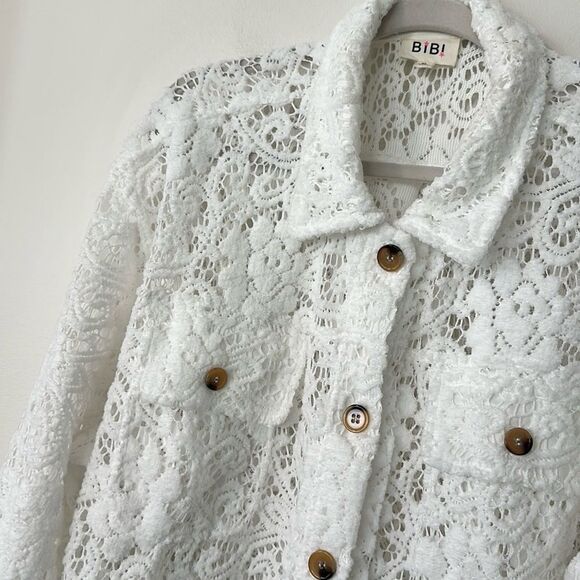 Bibi Lace Button Down Jacket XL - Picture 3 of 7